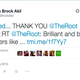 Tweet from TV writer, showrunner and producer Mara Brock Akil
Twitter Screenshot